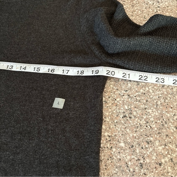 Loft Outlet  L Dark Gray Boatneck  Long Sleeve Longer Length Sweater - Picture 9 of 10